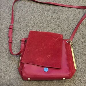 White House Black Market Red Crossbody Bag